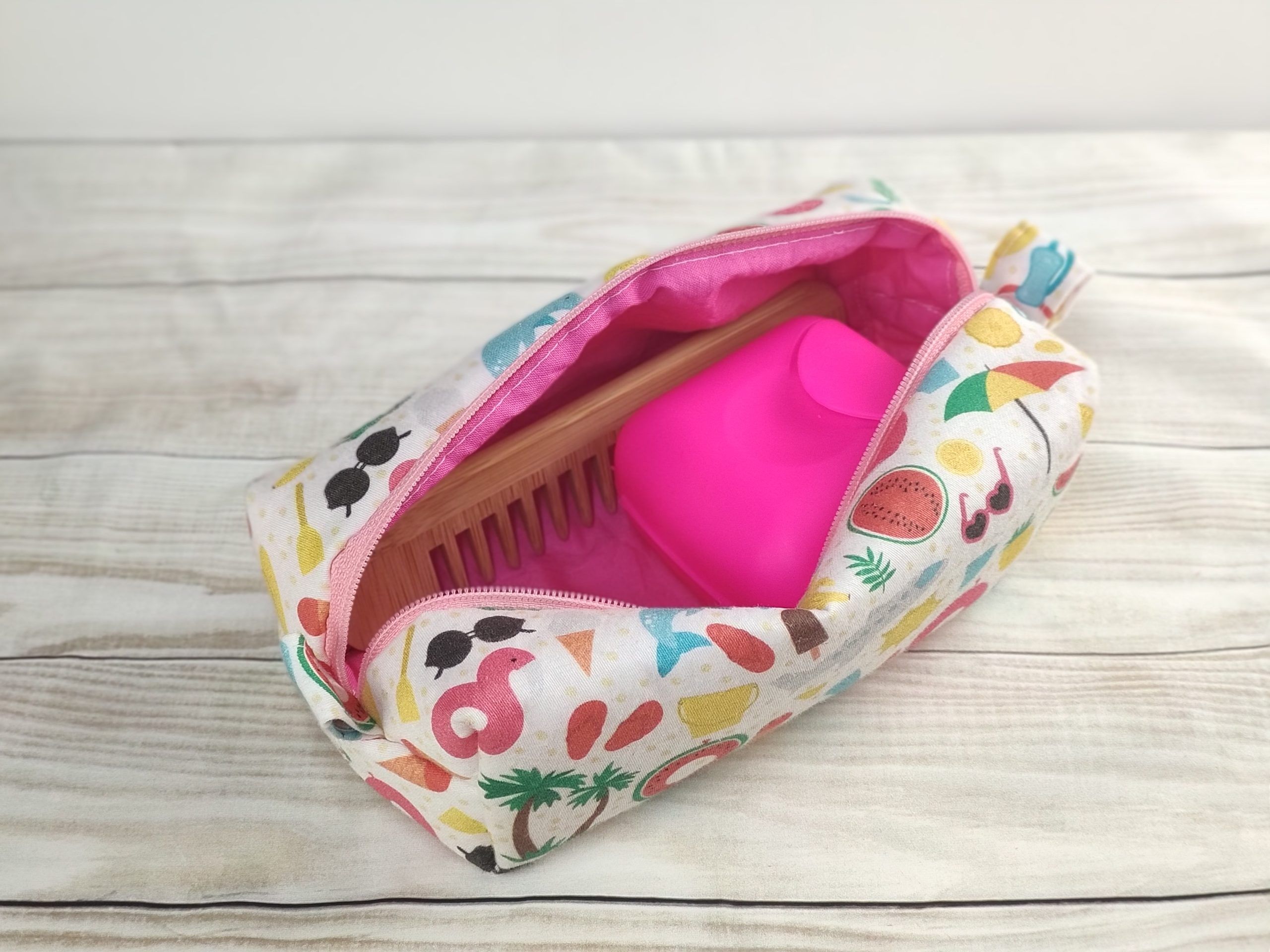 Bolsa de aseo handmade summer time Bolsa de aseo handmade summer time