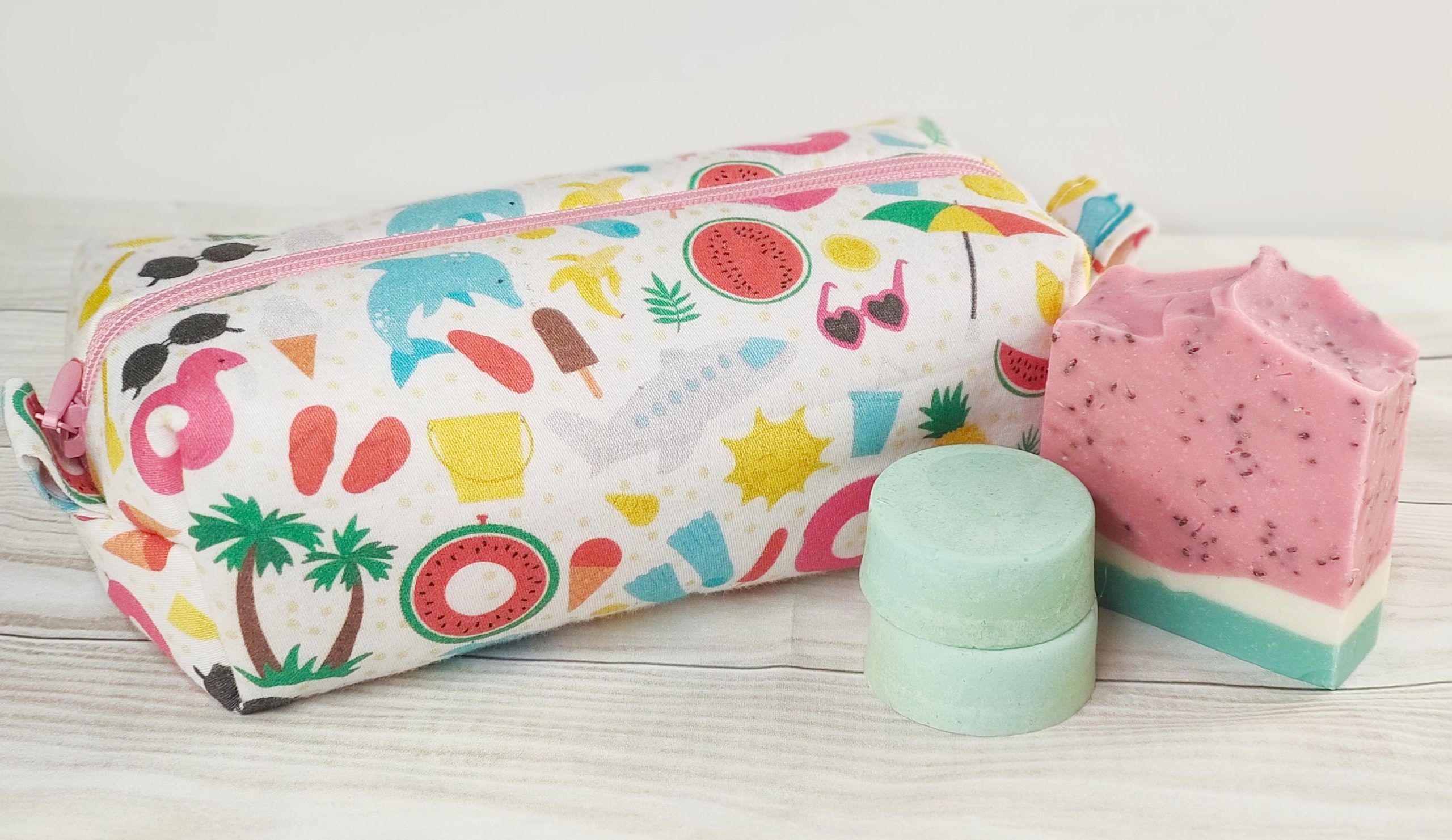 Bolsa de aseo handmade summer time Bolsa de aseo handmade summer time